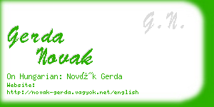 gerda novak business card